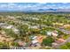 Beautiful aerial view of the neighborhood featuring mature landscaping and amenities at 5540 E Mercer Ln, Scottsdale, AZ 85254