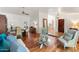 Inviting living room with hardwood floors and neutral furniture offers a relaxed atmosphere at 5540 E Mercer Ln, Scottsdale, AZ 85254