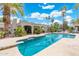 Backyard swimming pool, lush landscaping and covered patio are perfect for outdoor entertaining at 5540 E Mercer Ln, Scottsdale, AZ 85254
