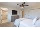 Open bedroom layout featuring a view of the en-suite bathroom and a closet at 656 E Mesquite Ave, Apache Junction, AZ 85119