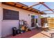Covered patio with outdoor seating at 6739 N 16Th St # 14, Phoenix, AZ 85016