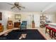 Inviting living room with comfortable seating and stylish decor features a connecting doorway at 7318 S Mcallister Ave, Tempe, AZ 85283
