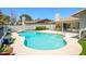 Inviting backyard featuring a sparkling pool, grassy areas, and covered patio for outdoor relaxation at 7318 S Mcallister Ave, Tempe, AZ 85283