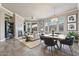 Modern living space with fireplace, sleek furniture, and neutral tones, creating a cozy and stylish ambiance at 7601 E Indian Bend Rd # 3002, Scottsdale, AZ 85250