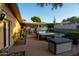 Beautiful backyard featuring a hot tub, covered patio, and desert landscaping at 13034 N 8Th Ave, Phoenix, AZ 85029