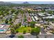 Aerial view of a well-maintained neighborhood with lush greenery and mature trees at 1417 E Marshall Ave, Phoenix, AZ 85014