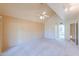 Spacious bedroom featuring vaulted ceilings, recessed lighting, and a ceiling fan for added comfort at 1417 E Marshall Ave, Phoenix, AZ 85014