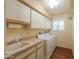 A view of the laundry room with a washing machine and dryer at 1417 E Marshall Ave, Phoenix, AZ 85014