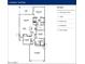 Detailed floor plan showcasing a three-bedroom layout, two bathrooms, kitchen, and two-car garage at 24254 W Agora Ln, Buckeye, AZ 85326