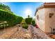 Low maintenance backyard landscaping with decorative rocks and gravel at 4637 E Narrowleaf Dr, Gilbert, AZ 85298