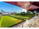 Beautiful bocce ball courts offer a recreational area under a covered space for residents to enjoy at 4637 E Narrowleaf Dr, Gilbert, AZ 85298
