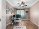 Well-lit home office with functional desk space and decorative window treatments at 5123 W Redbird Rd, Phoenix, AZ 85083