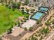 An aerial shot of community park amenities with tennis courts, playground, and sports field at 5123 W Redbird Rd, Phoenix, AZ 85083