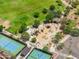 Aerial view of a playground and tennis courts in a well-maintained community park at 5123 W Redbird Rd, Phoenix, AZ 85083
