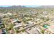 Panoramic aerial view of a sprawling estate amidst the desert landscape, complete with expansive open space at 8043 E Laurel St, Mesa, AZ 85207