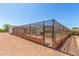 Dog run and shelter surrounded by fencing at 8043 E Laurel St, Mesa, AZ 85207