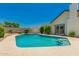Inviting swimming pool featuring a serene backyard setting with manicured landscaping and outdoor access at 862 W Javelina Ave, Mesa, AZ 85210