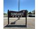 The Sundance Park sign welcomes visitors to this inviting community space at 10910 N 72Nd Dr, Peoria, AZ 85345