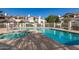 Community pool features a separate hot tub, providing a luxurious and relaxing amenity for residents at 1222 W Baseline Rd # 119, Tempe, AZ 85283