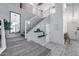 Carpeted staircase with decorative elements and a landing that adds to the home's charm at 1359 E 12Th St, Casa Grande, AZ 85122