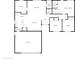 Detailed floorplan showcasing the home's layout, including bedrooms, kitchen, and garage at 2106 W 8Th Ave, Mesa, AZ 85202