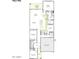 Detailed floor plan showcasing layout with kitchen, bedrooms, living spaces, and garage at 2123 E Mill Rd, San Tan Valley, AZ 85140