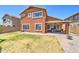 Backyard featuring a patio, outdoor seating, a fire pit, and plenty of space for relaxation and entertainment at 25519 W Crown King Rd, Buckeye, AZ 85326