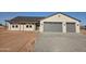 Beautiful single-story home featuring a spacious two-car garage and charming covered entry at 28151 N Faded Creek Dr, Florence, AZ 85132