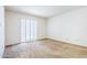 Bedroom with neutral carpet and sliding glass doors at 3415 N 36Th St # 3, Phoenix, AZ 85018