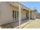 Patio with awning and sliding glass doors overlooking the backyard at 3415 N 36Th St # 3, Phoenix, AZ 85018