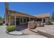 View of the backyard featuring an outdoor kitchen at 9412 S Palm Dr, Tempe, AZ 85284