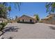 Backyard with gravel and perimeter landscaping at 9412 S Palm Dr, Tempe, AZ 85284