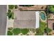 Bird's-eye view showcasing the property's layout, including the well-maintained roof and landscaped yard at 1145 E Winchester Pl, Chandler, AZ 85286