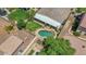 Aerial view of a beautiful home featuring a private backyard oasis with a refreshing pool at 1145 E Winchester Pl, Chandler, AZ 85286