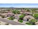 Aerial shot highlighting the neighborhood, demonstrating the community setting and street appeal at 1145 E Winchester Pl, Chandler, AZ 85286