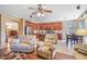 Spacious living room connects the dining area, kitchen and Gathering room in open floor plan at 1145 E Winchester Pl, Chandler, AZ 85286