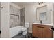 Charming bathroom features sleek tile work and updated fixtures at 1718 W Colter St # 142, Phoenix, AZ 85015