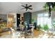Another view of dining room with hardwood floors open to living room and kitchen at 235 W Portland St, Phoenix, AZ 85003