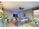 Open-concept living room with hardwood floors and abundant natural light at 235 W Portland St, Phoenix, AZ 85003