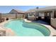 Sparkling pool surrounded by a well-maintained patio and landscaped backyard at 30517 N Maple Chase Dr, San Tan Valley, AZ 85143