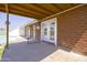 Covered patio with view of the sparkling backyard pool at 3823 W Rose Ln, Phoenix, AZ 85019