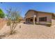 Spacious backyard with desert landscaping at 43502 W Kramer Ln, Maricopa, AZ 85138