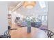 Open floor plan featuring a seamless transition between the kitchen, dining area and living room at 4842 E Fairmount Ave, Phoenix, AZ 85018