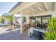 Beautiful outdoor patio with dining area, comfortable seating, and stylish design at 4842 E Fairmount Ave, Phoenix, AZ 85018