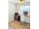 Functional home office featuring a modern desk, ergonomic chair, and ample workspace for productivity at 846 E Ocotillo Rd, Phoenix, AZ 85014