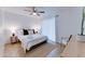 Calm bedroom with soft lighting, bright decor, and light wood floors at 217 E Bruce Ave, Gilbert, AZ 85234