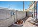 Utility hookups for RV on a gravel lot with a block wall at 2221 W Mitchell Dr, Phoenix, AZ 85015