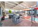 Outdoor patio featuring stylish seating arrangements and decor, ideal for entertaining at 2221 W Mitchell Dr, Phoenix, AZ 85015