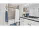 Bathroom featuring modern finishes, black hardware, and a bathtub with shower at 2511 W Queen Creek Rd # 166, Chandler, AZ 85248