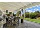 Inviting patio with elegant brick pavers, comfortable seating, outdoor lighting, and lush landscaping for relaxation at 4010 E Coolidge St, Phoenix, AZ 85018